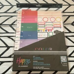 Happy Planner NWT Planner Accessories- Color Me Happy 65 pieces